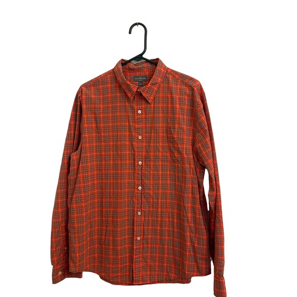 LL Bean Signature Slim Fit Checked Shirt Men Sz L slightly used - Picture 1 of 6